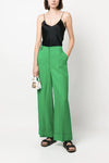 Parosh Pantaloni Verde smeraldo da donna