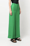 Parosh Pantaloni Verde smeraldo da donna