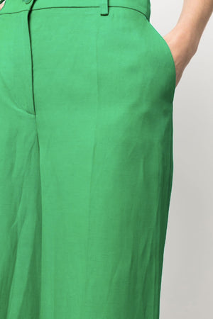 Parosh Pantaloni Verde smeraldo da donna