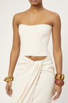 RAQUEL DINIZ Top Bianco da donna