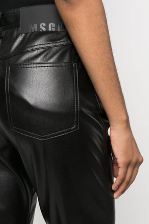 MSGM Pantaloni Nero da donna