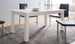 tavolo da pranzo cucina allungabile in legno moderno soggiorno 6 posti bianco WSD2253,132,0F66
