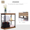 libreria mobile scaffale libri libreria da parete muro grande soggiorno salotto ingresso camera ufficio studio in legno mobiletto marrone 8BC838-101DAB