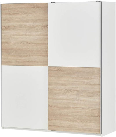 armadio moderno per camera da letto 3 4 ante scorrevoli in legno bianco marrone chiaro 6JK2651,152,0F1W