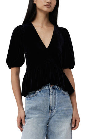 GANNI Top Nero da donna