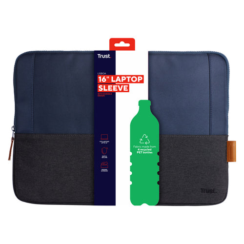 Lisboa 16'' Laptop Sleeve - Blue- Trust