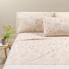 Lenzuola Country Chic 2 ! Caleffi Completo Matrimoniale – Puro Cotone Tortora