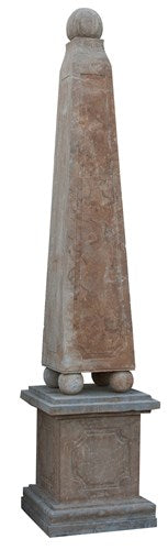 Biscottini Obelisco in pietra L65xPR65xH300 cm completo base, dimensioni Offerta Speciale