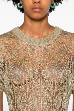 GANNI Top Oro da donna