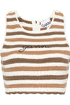 GANNI Top Marrone da donna