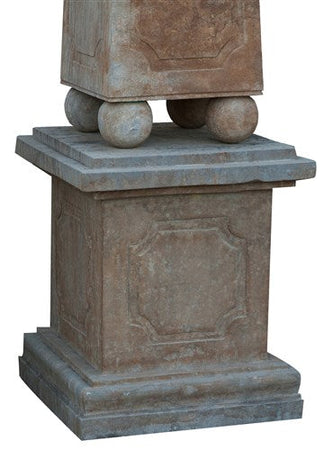 Biscottini Obelisco in pietra L65xPR65xH300 cm completo base, dimensioni Offerta Speciale