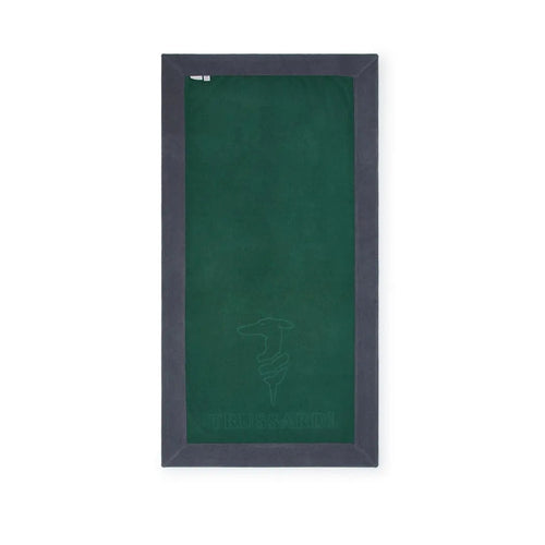 Telo Mare Trussardi Bosco– Iconico Levriero Jacquard spugna cotone