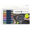 Astuccio 8 Metallic Roller 050 Punta 0.4Mm Colori Assortiti Schneider