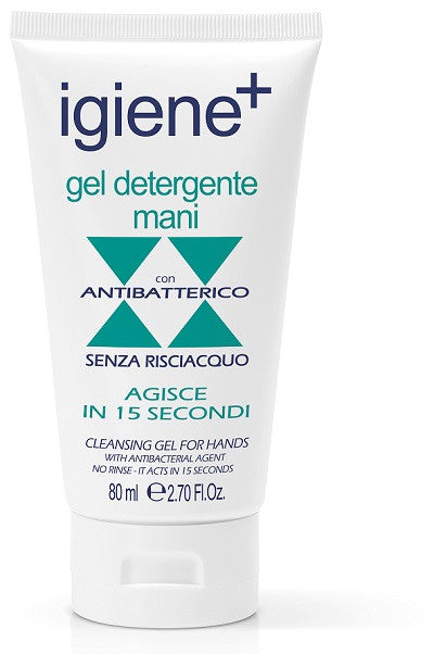 Igiene+ gel detergente mani antibatterico senza risciacquo 80ml
