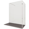 Parete Doccia Walkin Trasparente 8mm h195 con forma a L