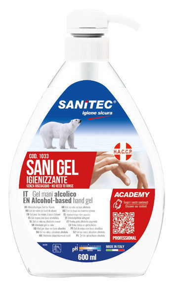 Sanitec sani gel alcolico600ml
