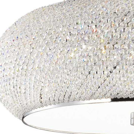 Lampadario moderno Ideal Lux PASHA' SP10 082196 E14 LED cristallo sospensione