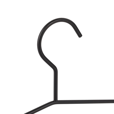 Grucce porta pantaloni 2 scomparti in metallo Nero e legno 37 cm