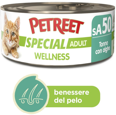 Petreet Cat Special Adult Wellness Tonno con Alghe 70gr