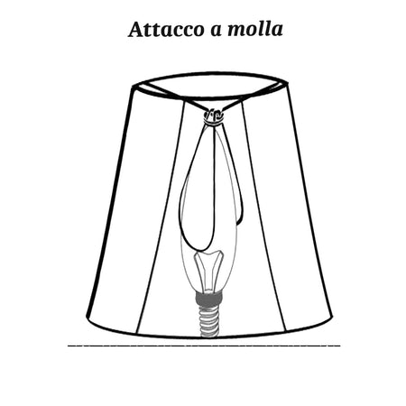 Lampadario classico Perenz DUCALE 6262 TO E14 LED lampada soffitto metallo paralumi tessuto