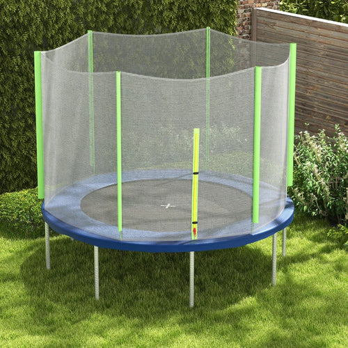 Rete Di Protezione per Trampolini 244 x H180 cm Nero Verde 6 pali