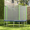 Rete Di Protezione per Trampolini 244 x H180 cm Nero Verde 6 pali