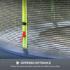 Rete Di Protezione per Trampolini 244 x H180 cm Nero Verde 6 pali