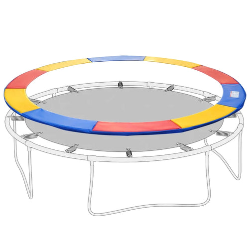 Protezione Copertura Imbottita Bordo Trampolino Elastico 244 cm in PVC
