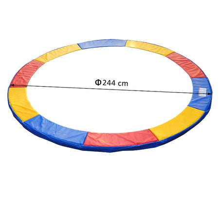 Protezione Copertura Imbottita Bordo Trampolino Elastico 244 cm in PVC