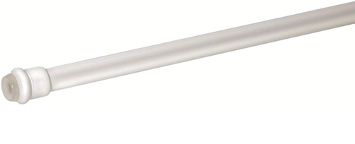 SWISH - 2 BACCHETTE TONDE A PRESSIONE DIAM. 8MM 30-35CM IN ALLUMINIO COLORE BIANCO