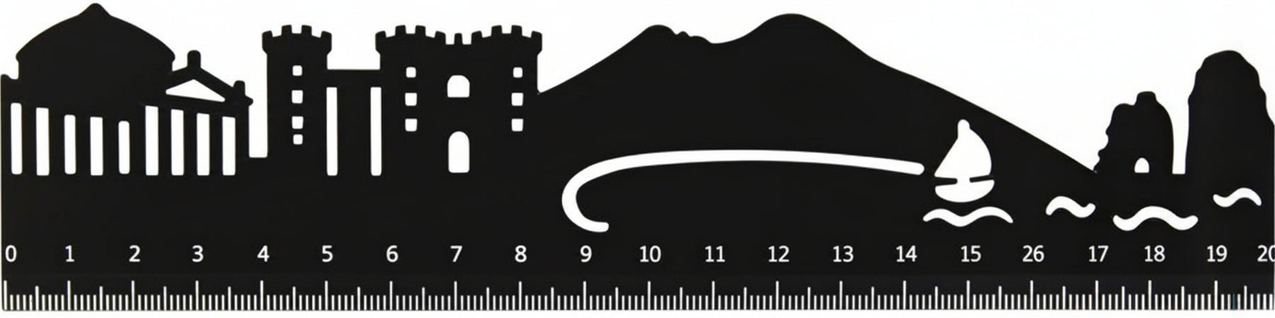 Legami - Righello Follow the Skyline monumenti di Napoli (SR0015)