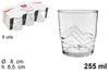 Set 6 Bicchieri d'Acqua con Onde 255ml