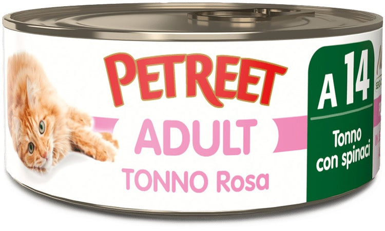 Petreet Cat Adult Tonno Rosa con Spinaci 70gr