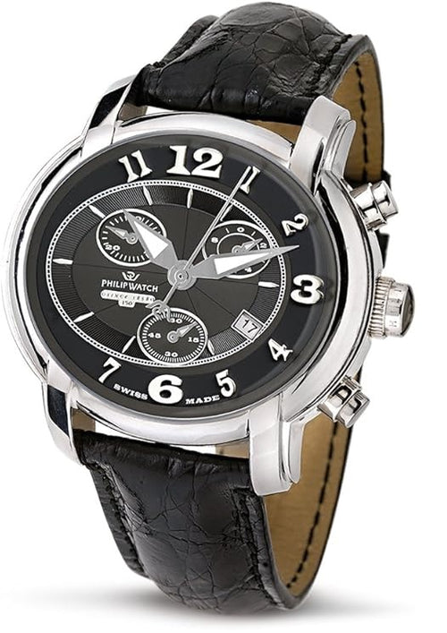 PHILIP WATCH - OROLOGIO PHILIP WATCH UOMO CRONO ANNIVERSARY CINTUR.PELLE
