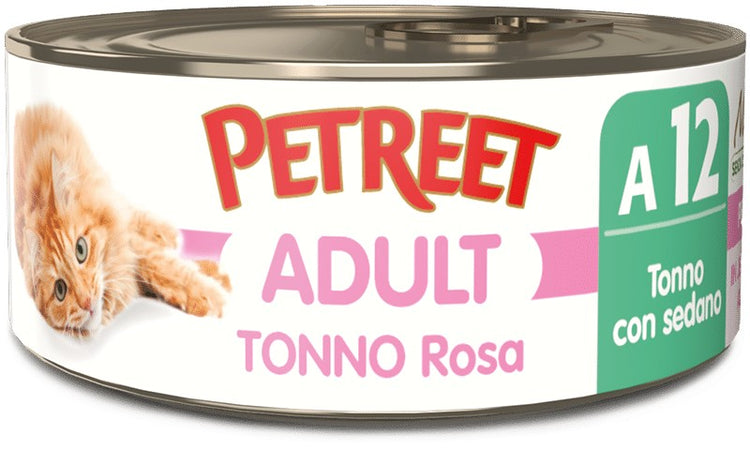 Petreet Cat Adult Tonno Rosa con Sedano 70gr