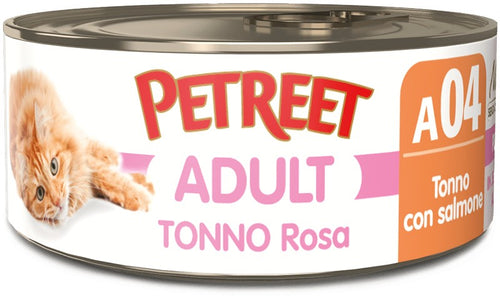 Petreet Cat Adult Tonno Rosa con Salmone 70gr