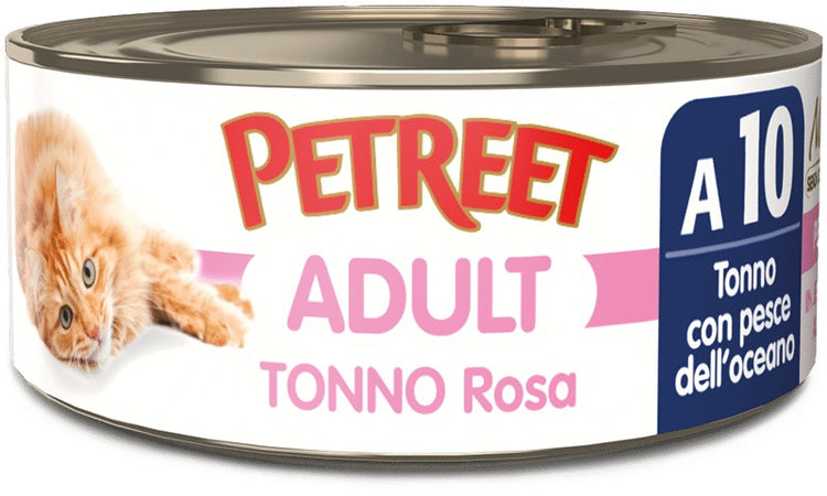 Petreet Cat Adult Tonno Rosa con Pesce dell'Oceano 70gr