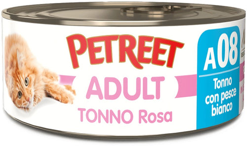 Petreet Cat Adult Tonno Rosa con Pesce Bianco 70gr