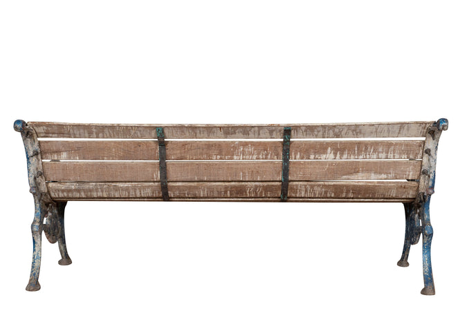 Biscottini Panchina in legno massiccio e ghisa Molto robusta stabile Offerta Speciale