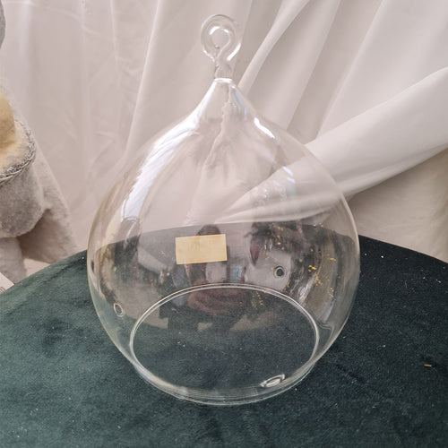 Pallina per albero di Natale in vetro Vaso Goccia trasparente da 16 cm