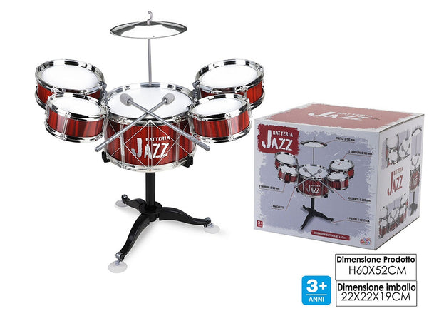 Batteria Jazz Rossa