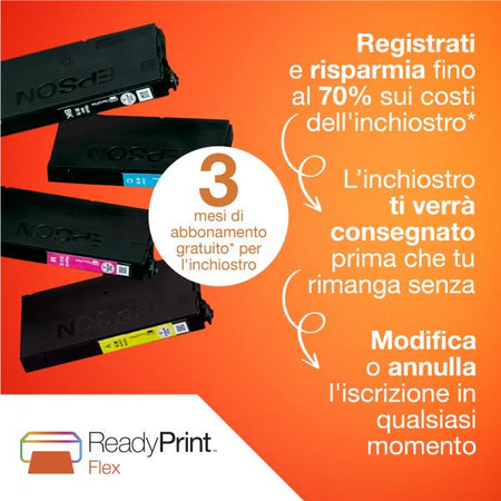 Stampante Multifunzione Epson WorkForce WF-2910DWF - Ink-jet A4 - Stampante / fotocopiatrice / scanner / Fax - 33ppm - Scansione 1.200 dpi x 2.400 dpi - USB, WiFi