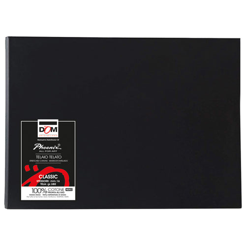 Tela Pittura Classic 18X24Cm Nero Dom