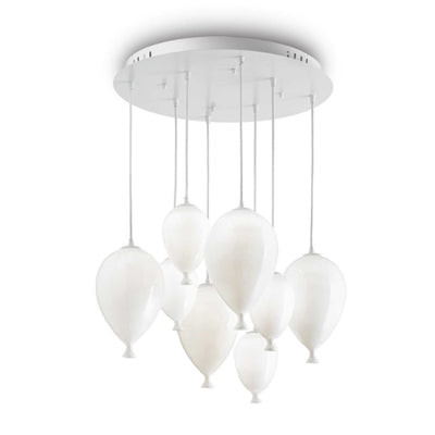 Lampadario moderno Ideal Lux CLOWN SP8 100883 G9 LED vetro lampada soffitto