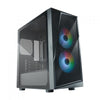 Case CMP 320- USB3.2+USB2.0-2x2.5/3.5HDD 2x2.5SSD-2x120mm ARGB Front Fans-Rad. Supp.-NO PSU