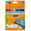 Astuccio 12 Matite Evolution Triangle Colori Assortite Bic