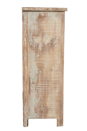 Biscottini Cassettiera in legno massiccio riciclato finitura anticata realizzata massello