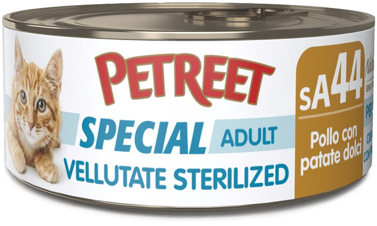 Petreet Cat Special Adult Vellutate Sterilized Pollo con Patate Dolci 70gr