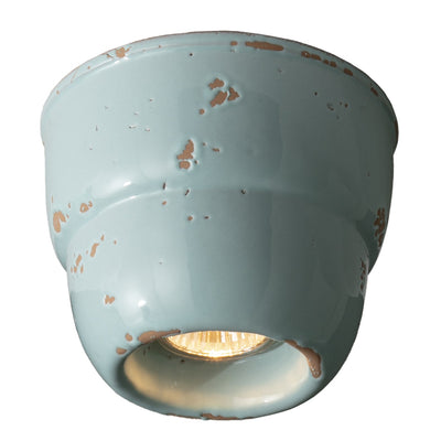 Plafoniera Toscot TORINO 838 99 GU10 LED maiolica toscana lampada soffitto artigianale rustica terracotta