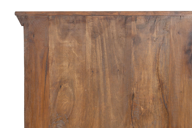 Biscottini Biscottini Vetrina Legno Massello Recupero 114x42x183 Anticata Dipinta a Mano